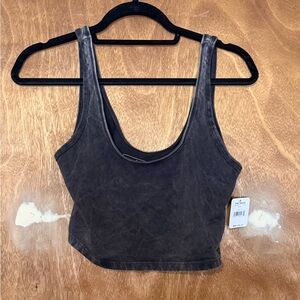 FP Movement by Free People Charcoal Crop Top